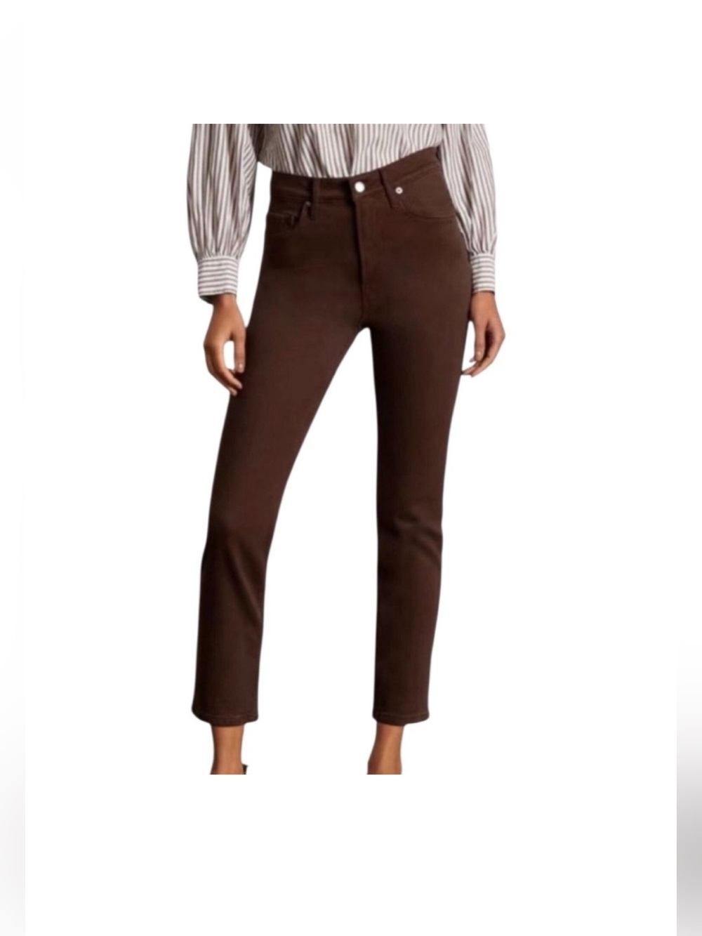 Everlane Cheeky Jean Cropped in Cocoa Brown Size 28